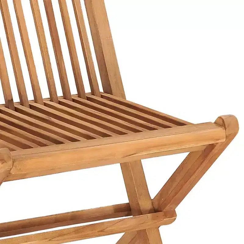 vidaXL Ensemble de salle à manger d'extérieur Teck naturel Bois dur de teck poncé lisse Compact