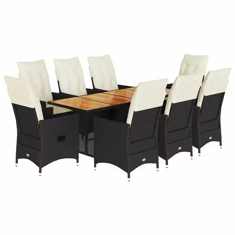 vidaXL Garden Dining Set PE rattan 6-seater