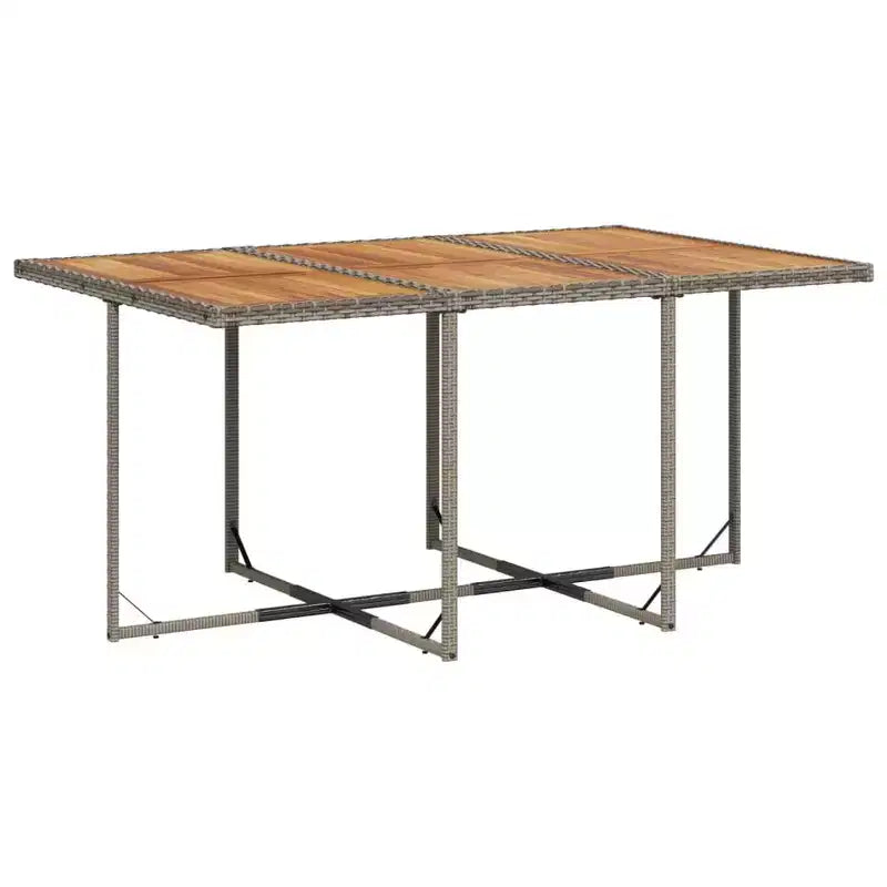 vidaXL Salon de jardin 10 pcs Résine tressée Gris Grand Pliable