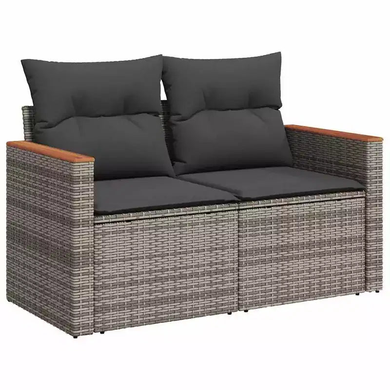 vidaXL Salon de jardin en résine tressée Grand salon de jardin modulable