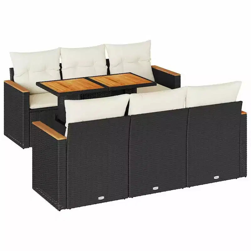 vidaXL Salon de jardin en résine tressée Grand salon de jardin modulable