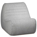 Big Joe Solvana Outdoor Patio Furniture Set, Performance Linen Weather-Resistant Fabric, Primary Chair, Port Gray