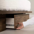 Commode double 6 tiroirs, chêne gris, panneaux de particules stratifiés, anti-basculement, garantie 5 ans