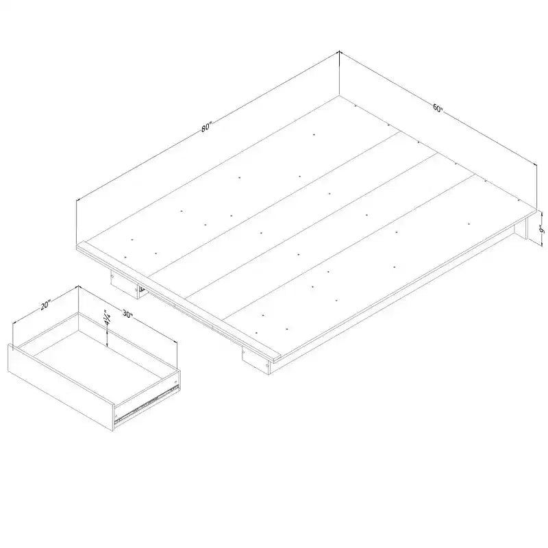6-Drawer Double Dresser, Gray Oak, Laminated Particle Board, Anti-Tip, 5-Year Warranty