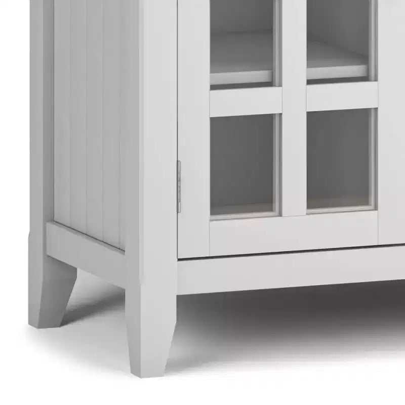 Pine Plywood Tall TV Stand with Adjustable Shelves 60''