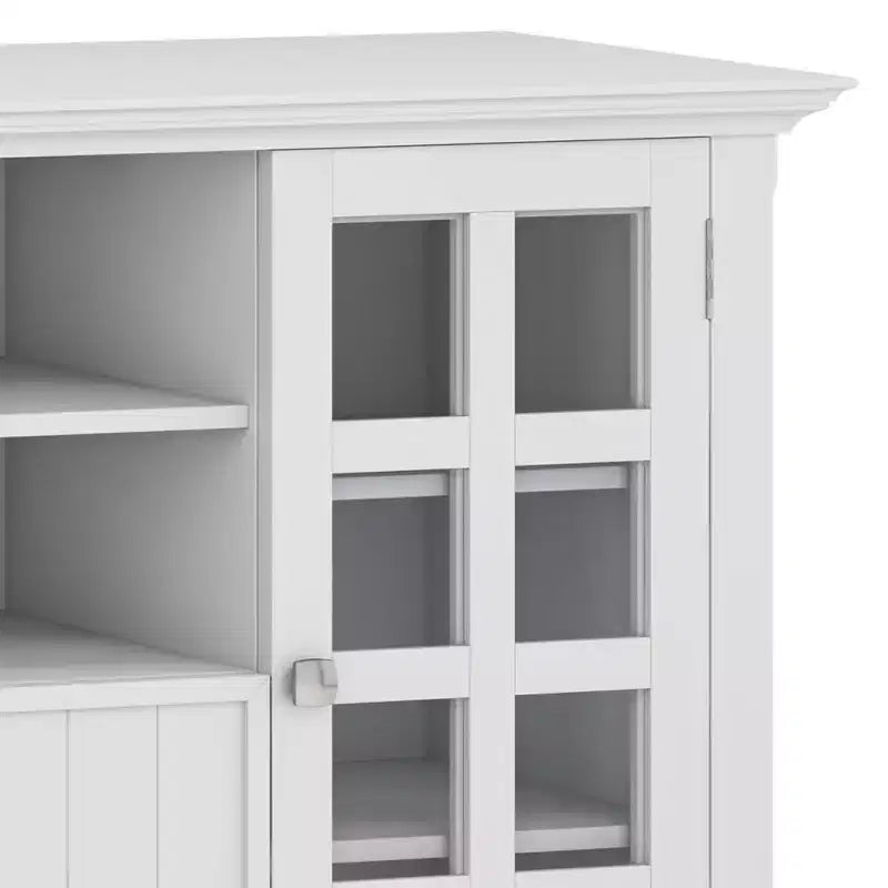 Pine Plywood Tall TV Stand with Adjustable Shelves 60''
