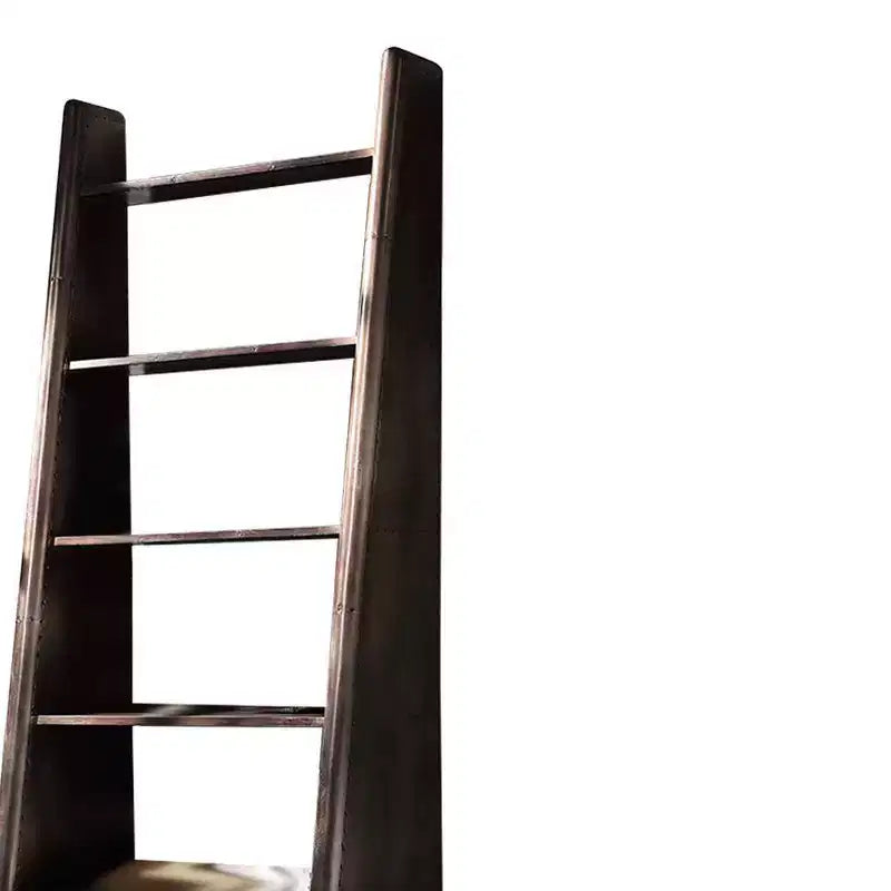 5-Tier Decorative Bookshelf, Aluminum Construction, 31.5" Wide, No Assembly Required