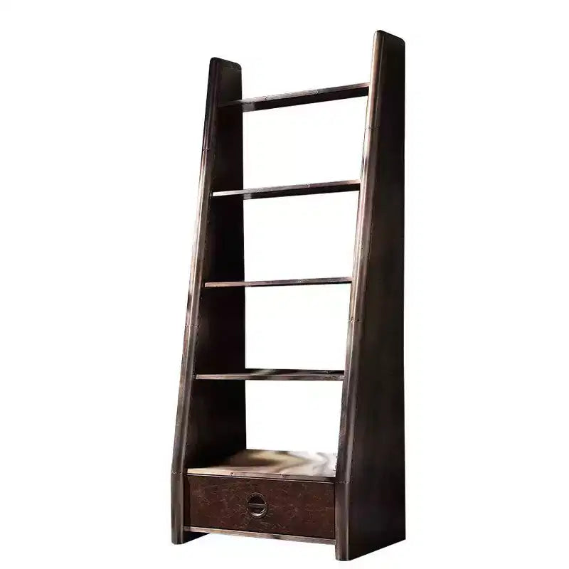 5-Tier Decorative Bookshelf, Aluminum Construction, 31.5" Wide, No Assembly Required