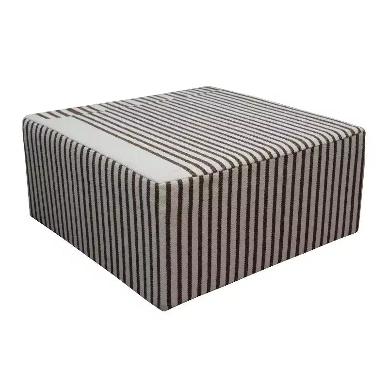 Square Coffee Table, Kilim Pattern, Cream & Brown, MDF, No Assembly Required
