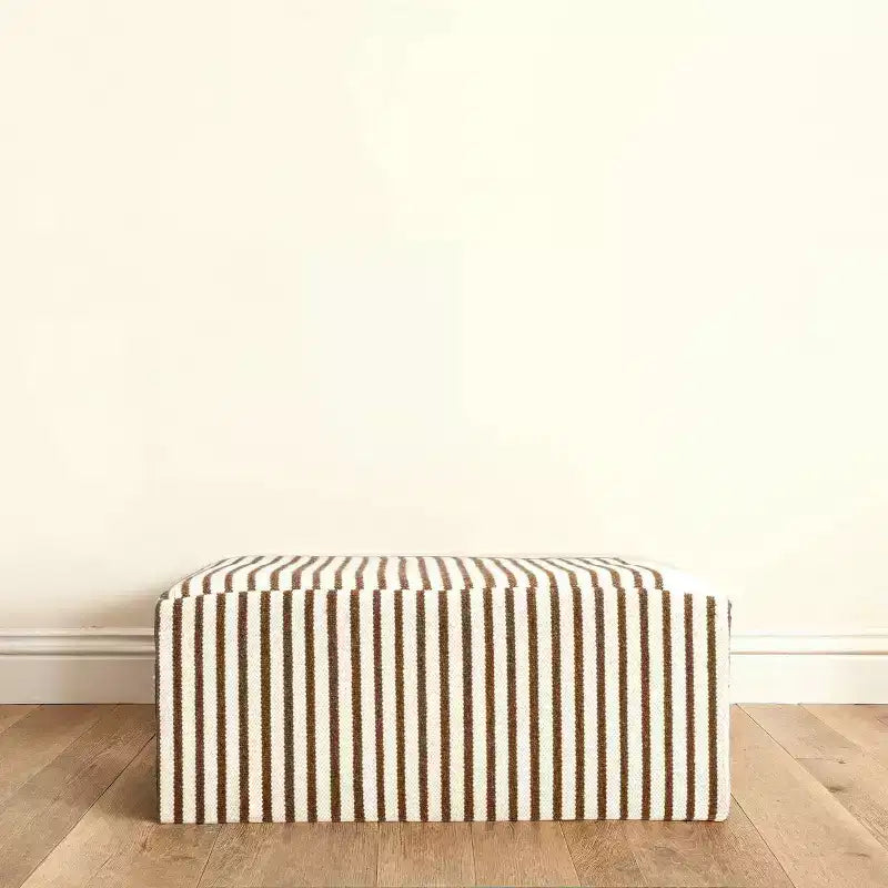 Square Coffee Table, Kilim Pattern, Cream & Brown, MDF, No Assembly Required