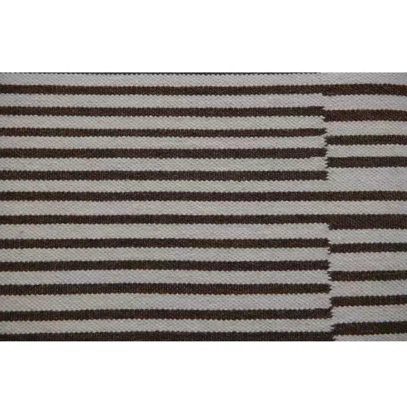 Square Coffee Table, Kilim Pattern, Cream & Brown, MDF, No Assembly Required