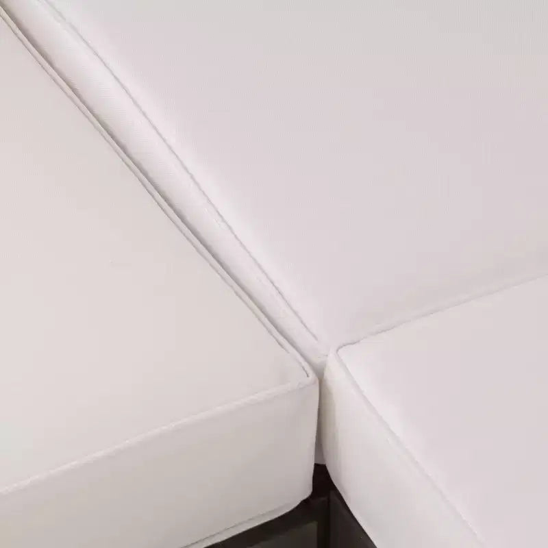 Oana - Salon de jardin d'angle 4 pièces en bois d'acacia avec coussins - Christopher Knight Home