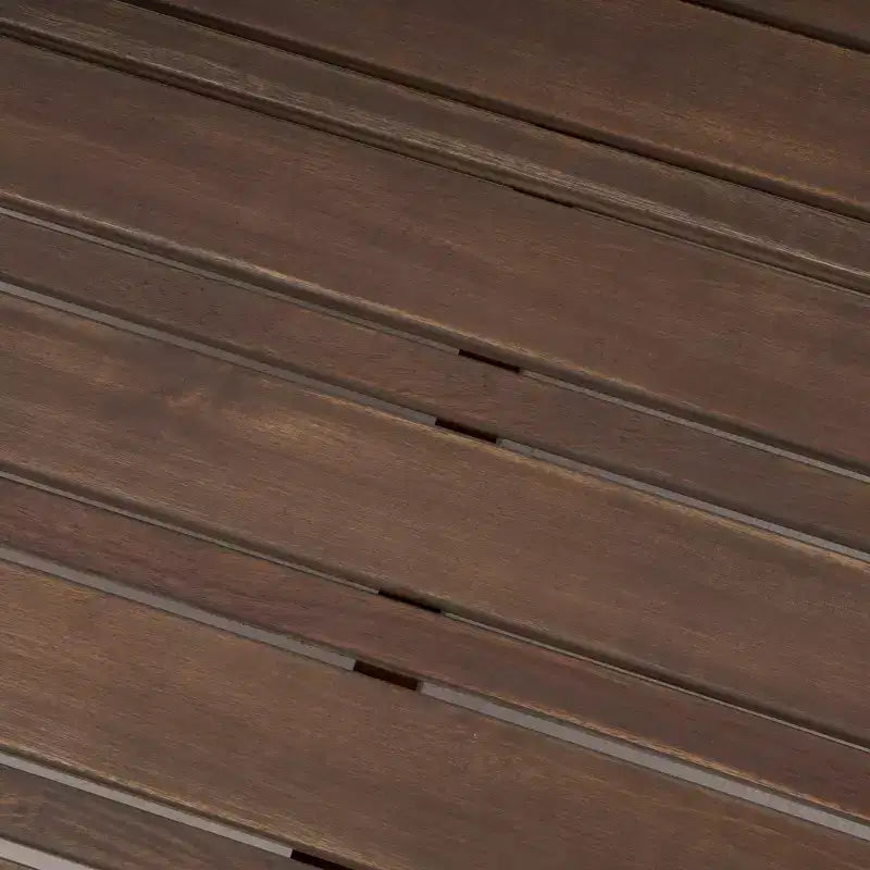 Oana - Salon de jardin d'angle 4 pièces en bois d'acacia avec coussins - Christopher Knight Home