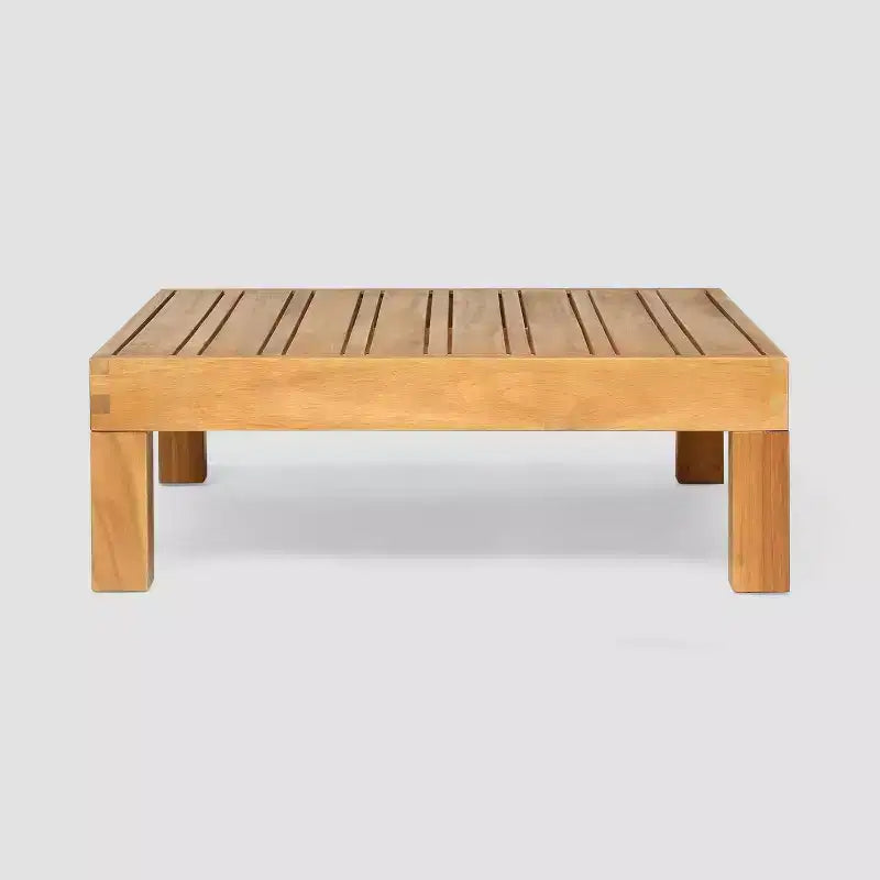 Oana - Salon de jardin d'angle 4 pièces en bois d'acacia avec coussins - Christopher Knight Home
