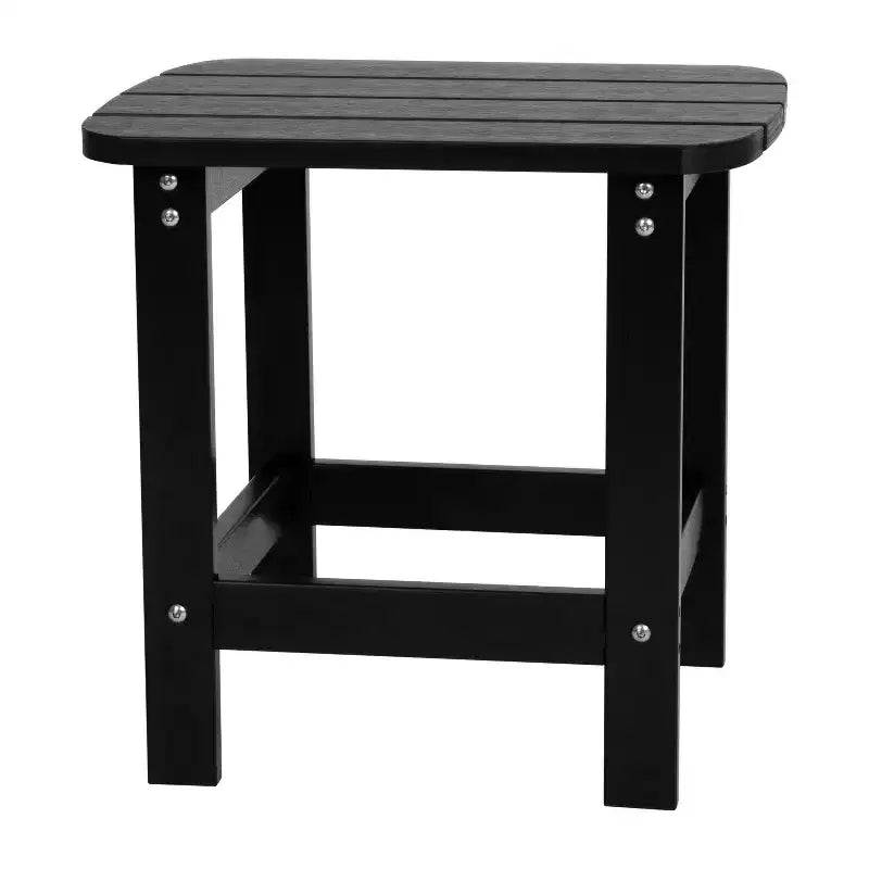 Merrick Lane Fauteuil à bascule d'intérieur/extérieur en polyrésine avec table d'appoint