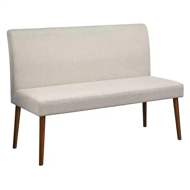 Rubberwood Upholstered Dining Bench 49.5''