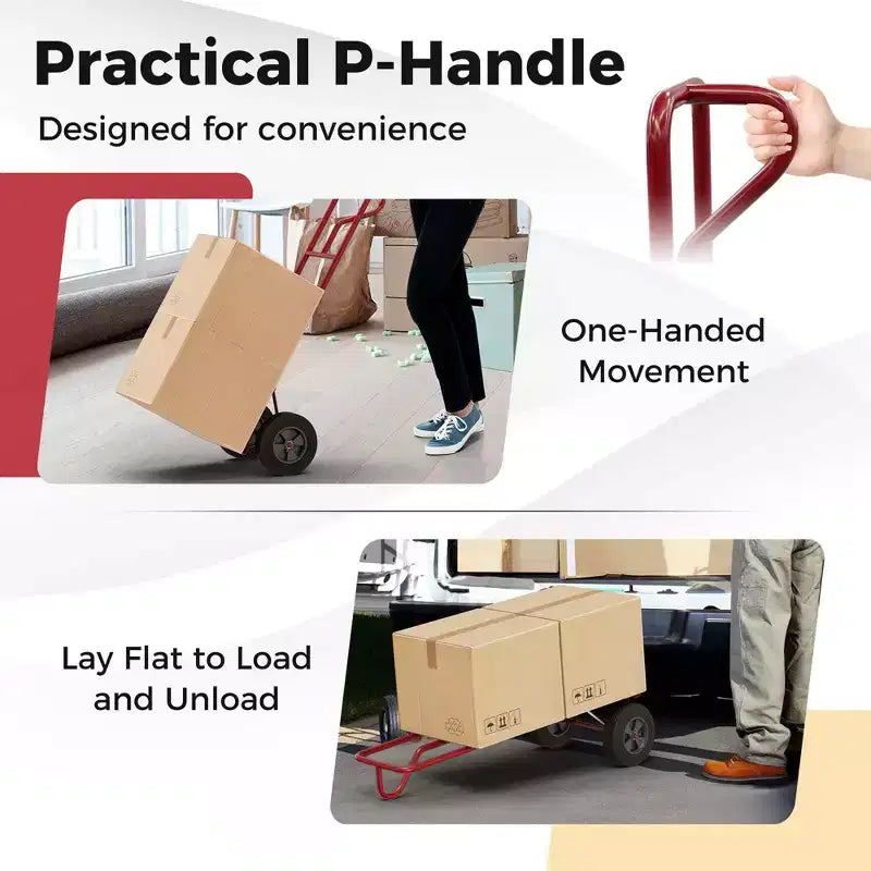Metal Foldable Hand Truck 660 lbs 52''