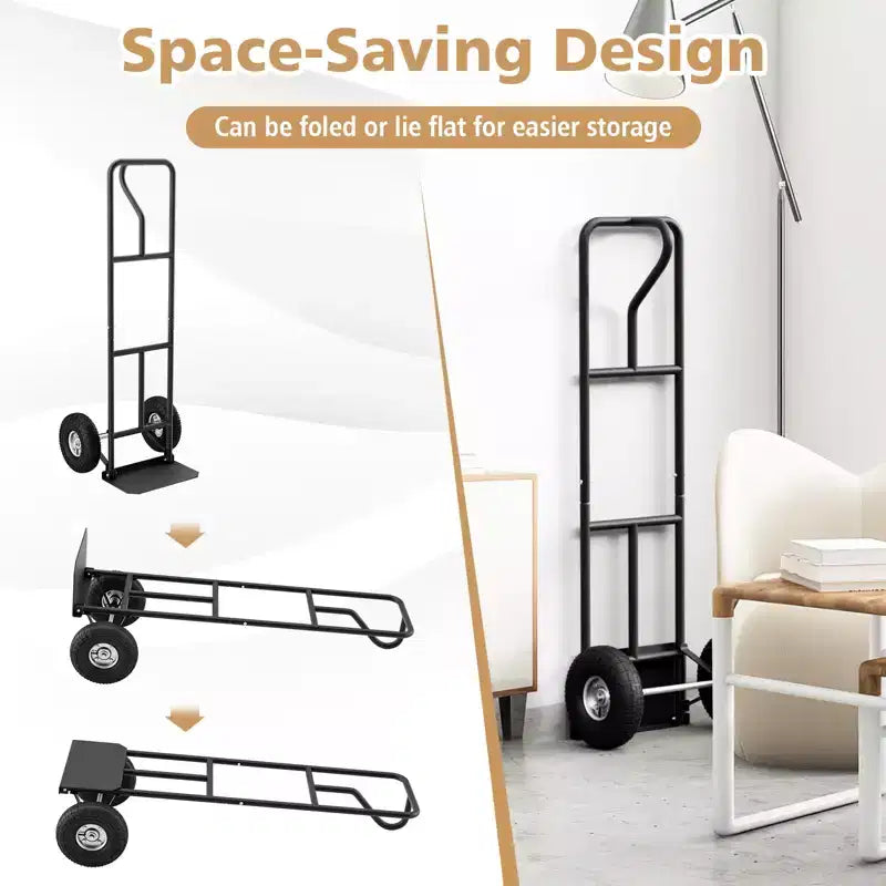 Metal Foldable Hand Truck 660 lbs 52''