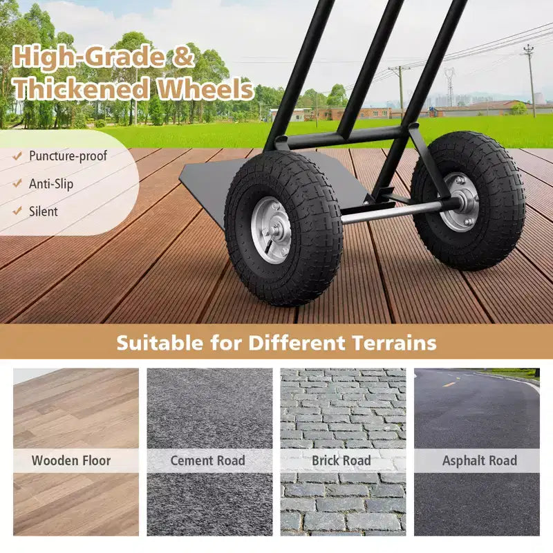 Metal Foldable Hand Truck 660 lbs 52''