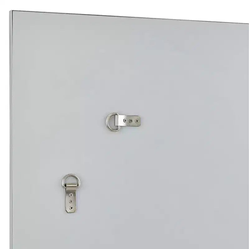 Iron Frame Rectangular Wall Mirror Silver 26''