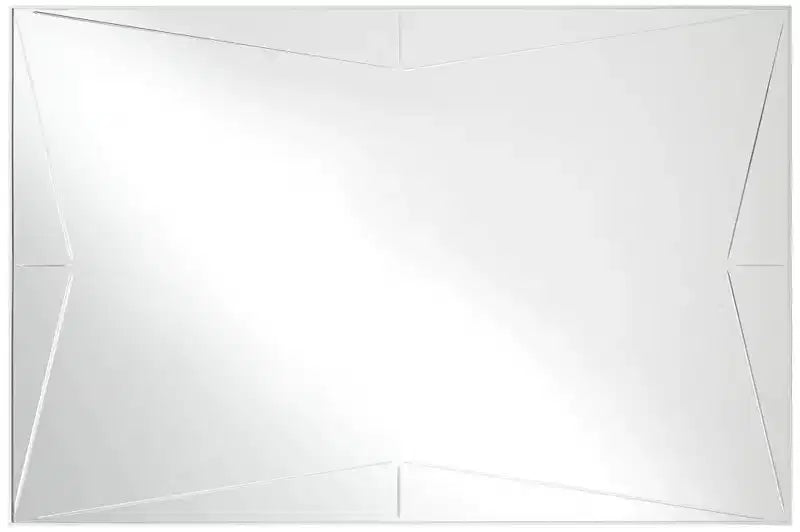 Iron Frame Rectangular Wall Mirror Silver 26''