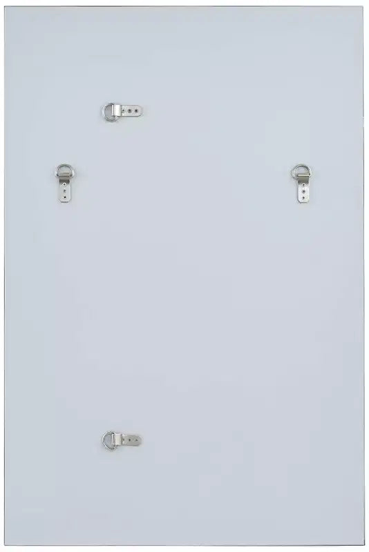 Iron Frame Rectangular Wall Mirror Silver 26''