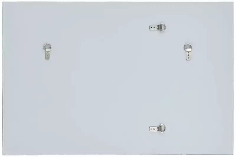 Iron Frame Rectangular Wall Mirror Silver 26''