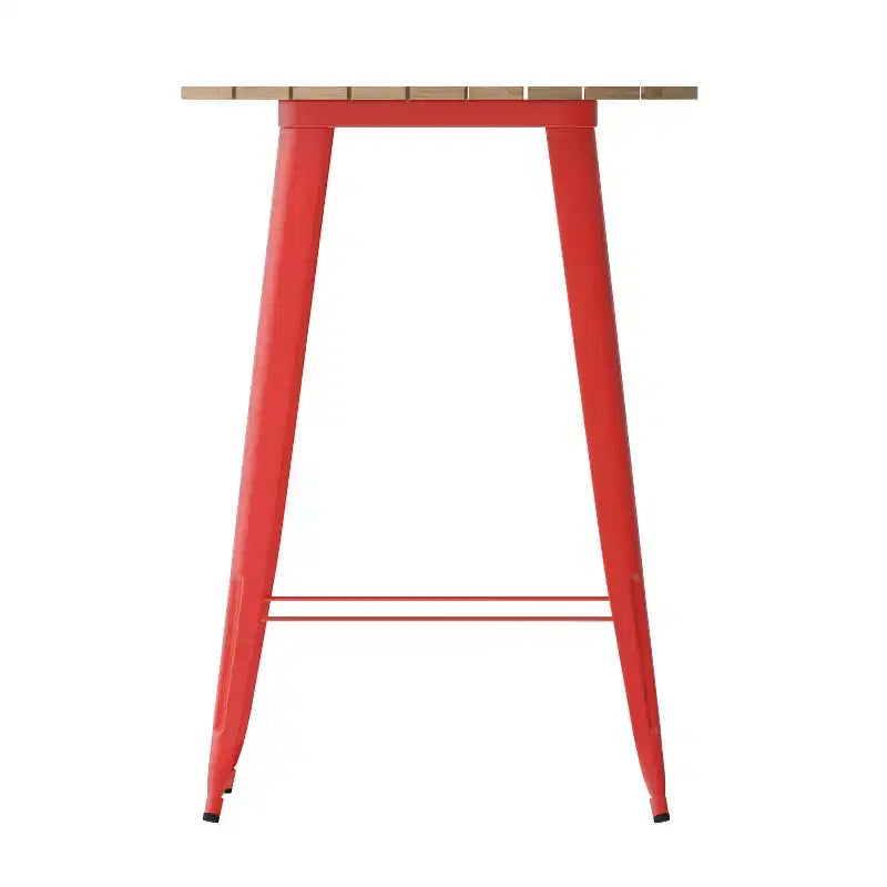 Poly Resin Steel Bar Height Table Round 30''