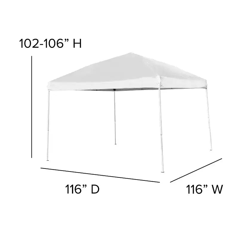 Ensemble Emma and Oliver portable pour hayon, camping ou événements avec tente dôme escamotable blanche avec sac de transport et ensemble table pliante avec bancs