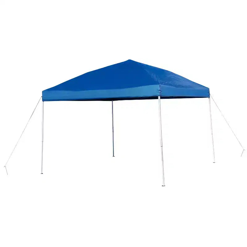 Ensemble Emma and Oliver portable pour hayon, camping ou événements avec tente dôme escamotable blanche avec sac de transport et ensemble table pliante avec bancs