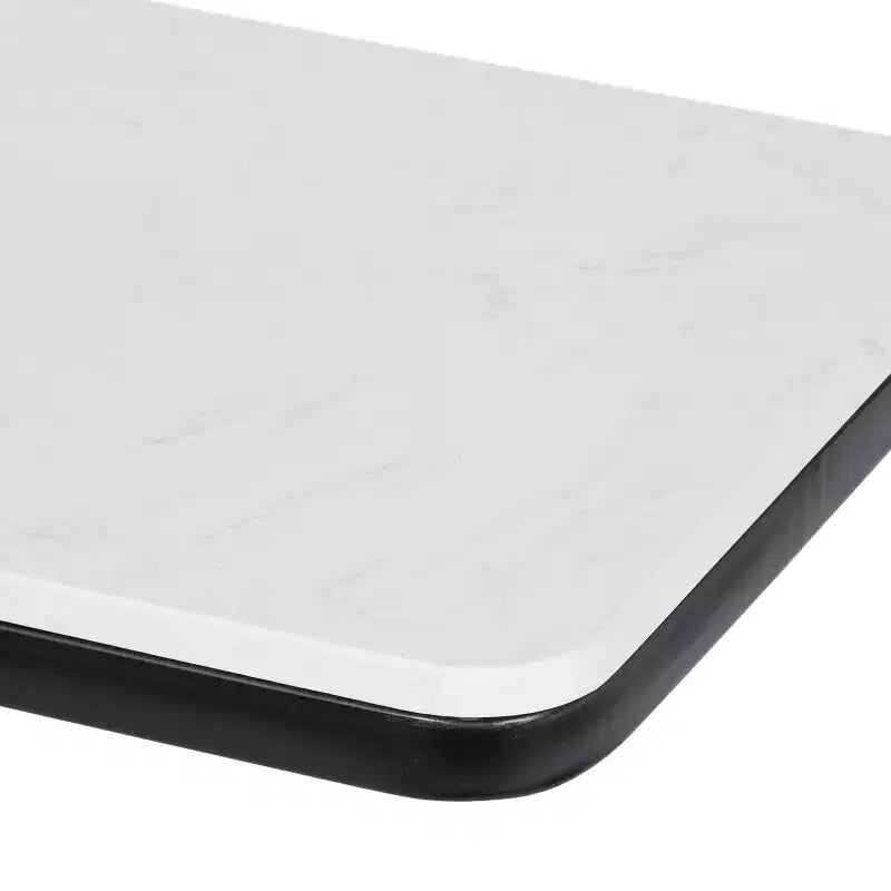 Cultured Marble Metal C-Table Accent Side Table