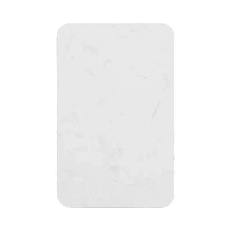 Cultured Marble Metal C-Table Accent Side Table