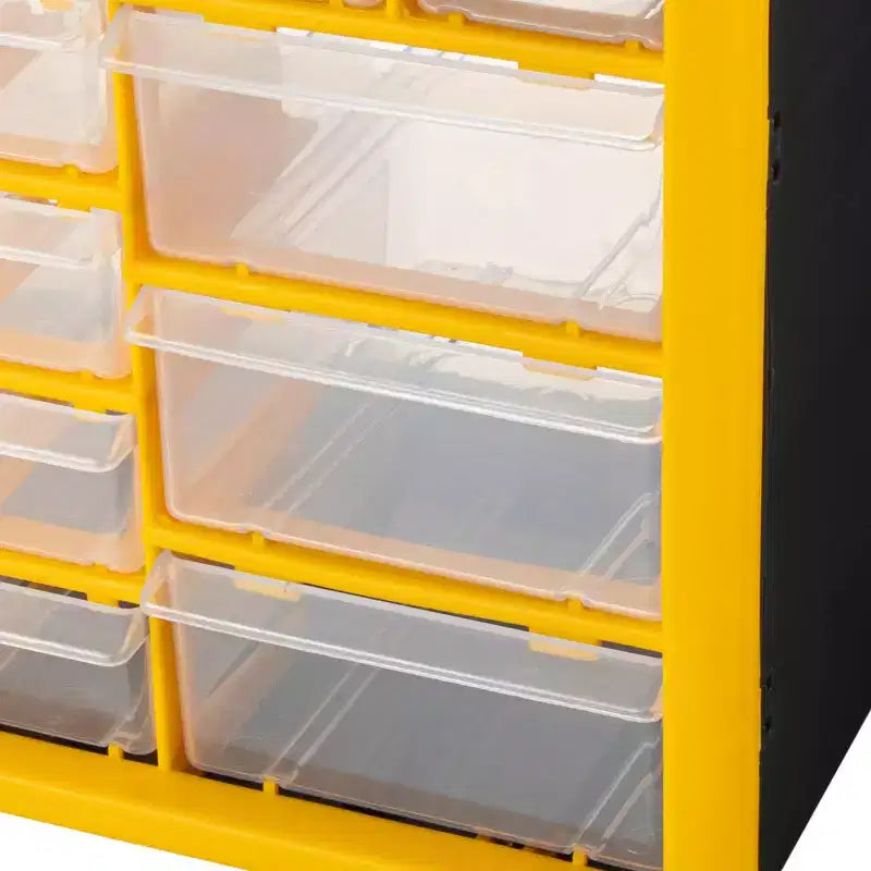 30-Drawer Small Parts Organizer, Desktop Storage for Hardware, Crafts and Tools, Yellow