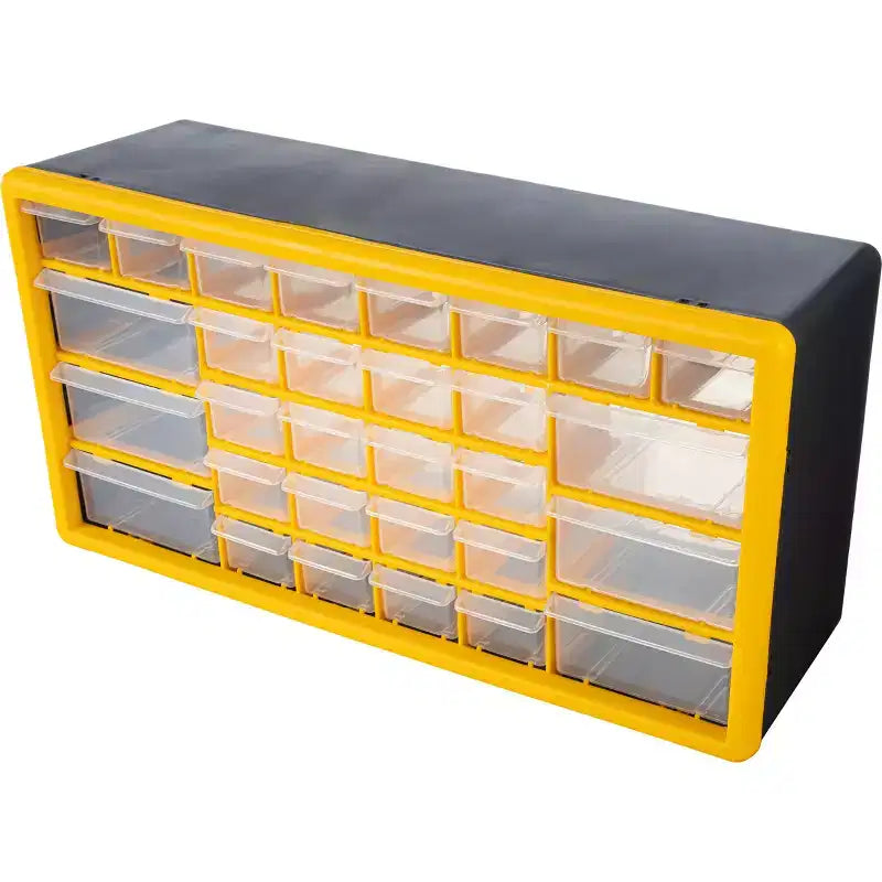 30-Drawer Small Parts Organizer, Desktop Storage for Hardware, Crafts and Tools, Yellow