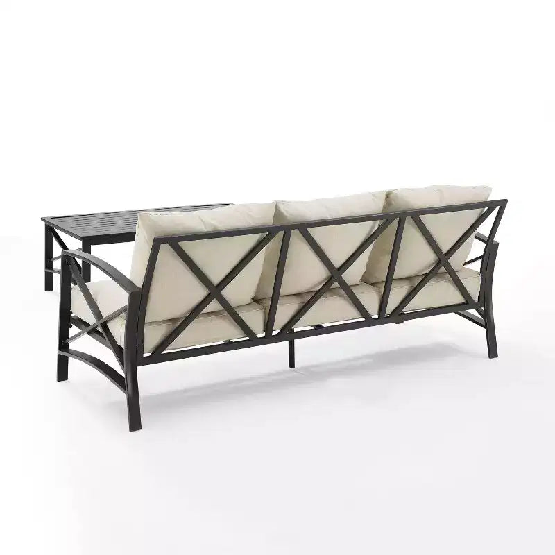 Ensemble de canapés d'extérieur Crosley Kaplan 2 pièces