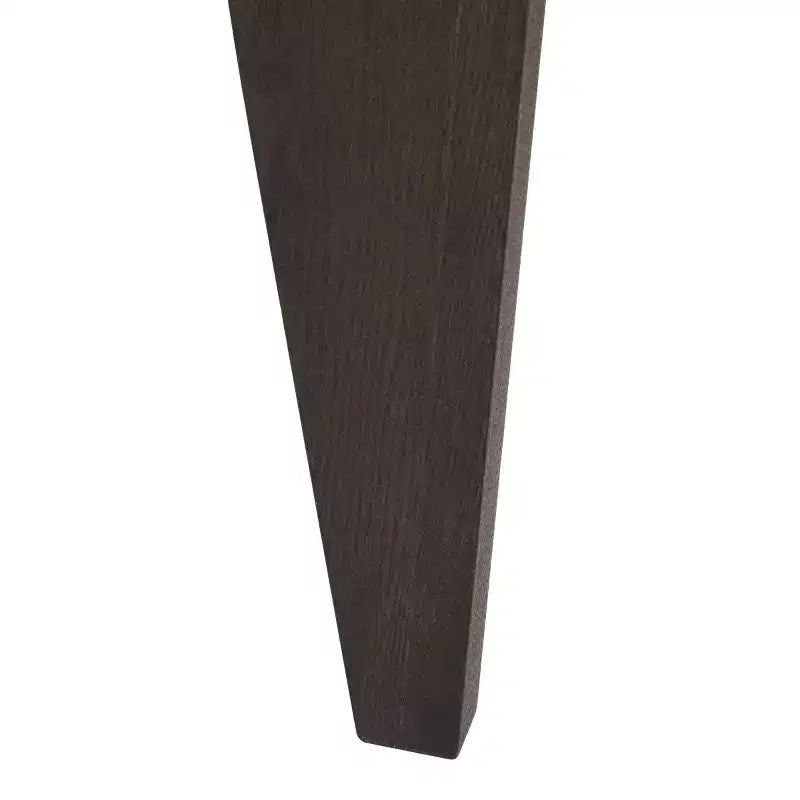 Two-Tone End Table, White and Dark Brown, Modern Accent Side Table for Living Room