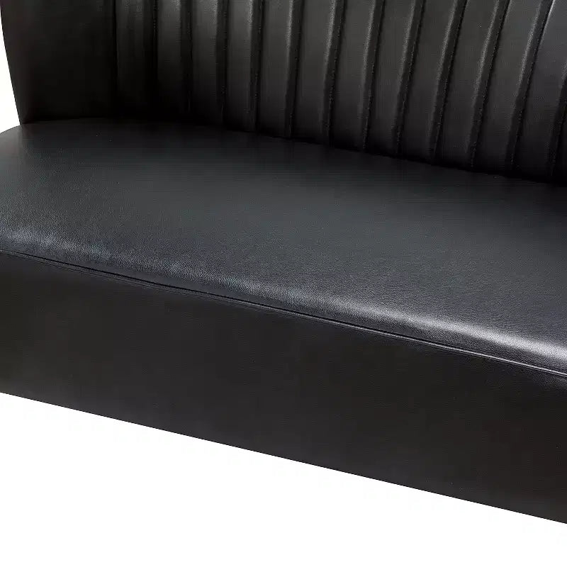 47" Contemporary Wingback Loveseat, Armless 2-Seater Sofa with Metal Legs for Living Room or Bedroom