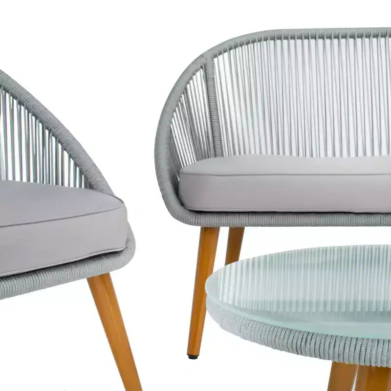 Ensemble de 4 pièces Halcott pour salon - Intérieur/Extérieur - PAT7526 - Safavieh