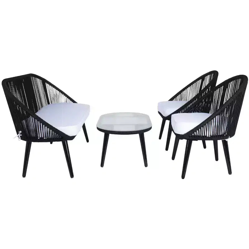 Ensemble de 4 pièces Halcott pour salon - Intérieur/Extérieur - PAT7526 - Safavieh