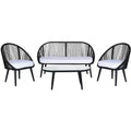 Halcott 4 Piece Living Set - Indoor/Outdoor - PAT7526 - Safavieh