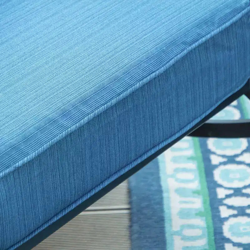Captiva Designs Ensemble de conversation d'extérieur 5 pièces XL en métal avec fauteuils à bascule et poufs