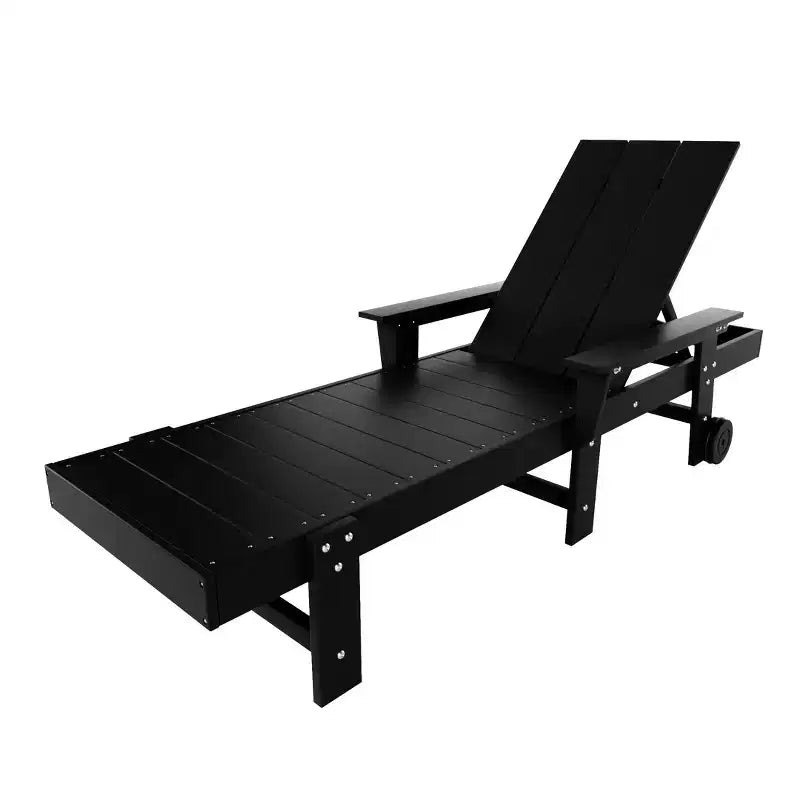 WestinTrends Ashore Chaise longue moderne inclinable avec table d'appoint, ensemble 2 pièces