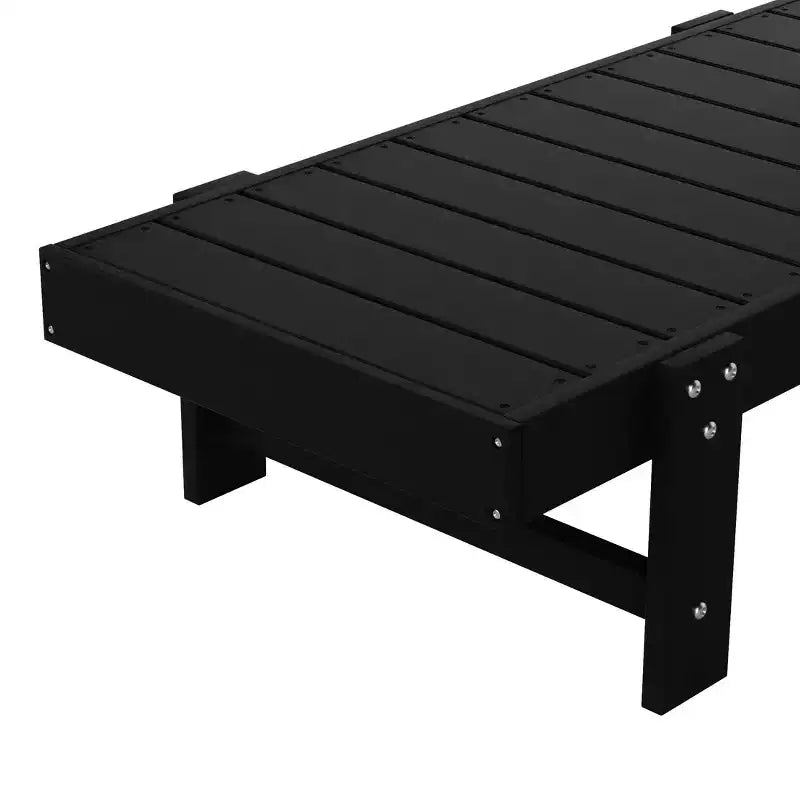 WestinTrends Ashore Chaise longue moderne inclinable avec table d'appoint, ensemble 2 pièces