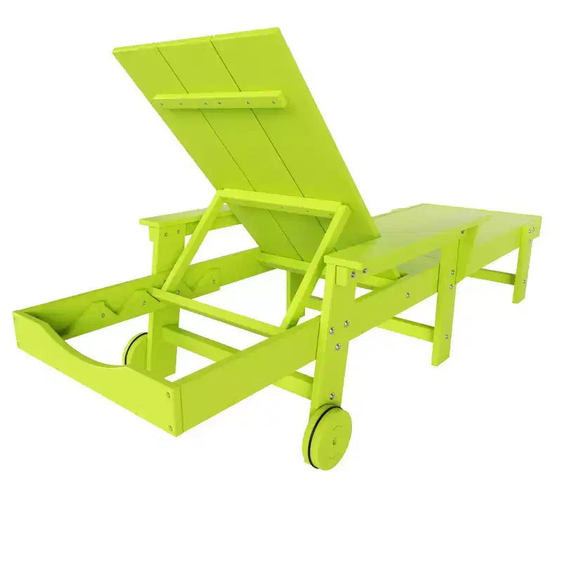 WestinTrends Ashore Chaise longue moderne inclinable avec table d'appoint, ensemble 2 pièces