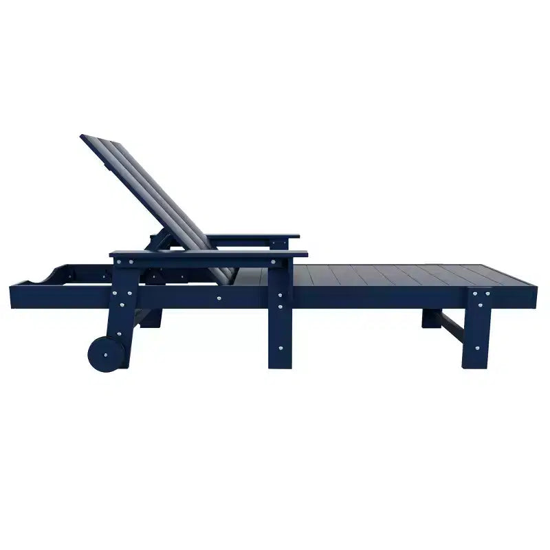 WestinTrends Ashore Chaise longue moderne inclinable avec table d'appoint, ensemble 2 pièces