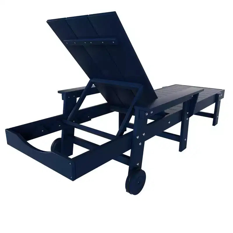 WestinTrends Ashore Chaise longue moderne inclinable avec table d'appoint, ensemble 2 pièces
