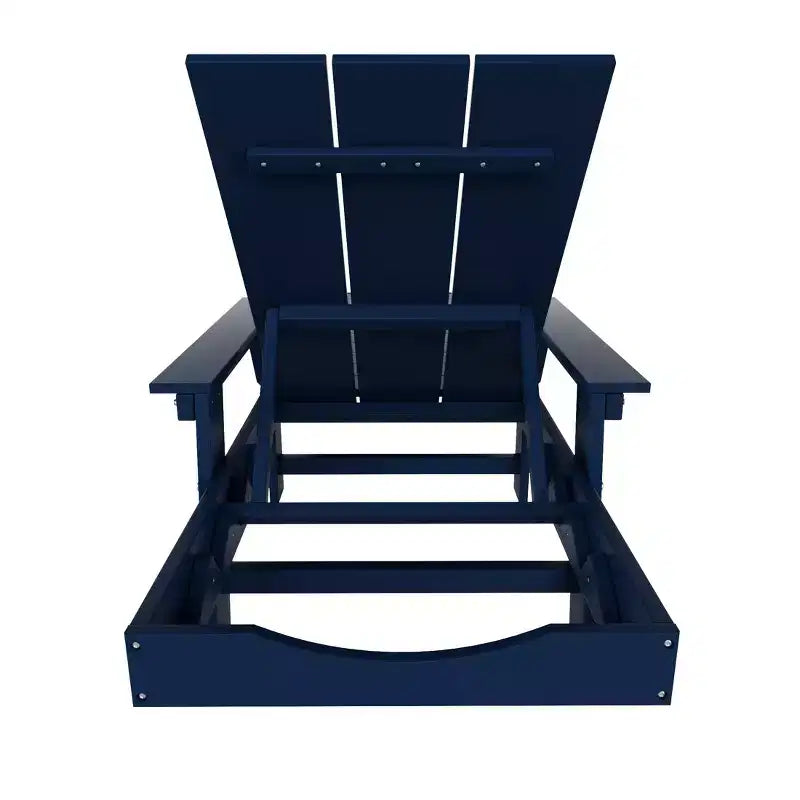 WestinTrends Ashore Chaise longue moderne inclinable avec table d'appoint, ensemble 2 pièces