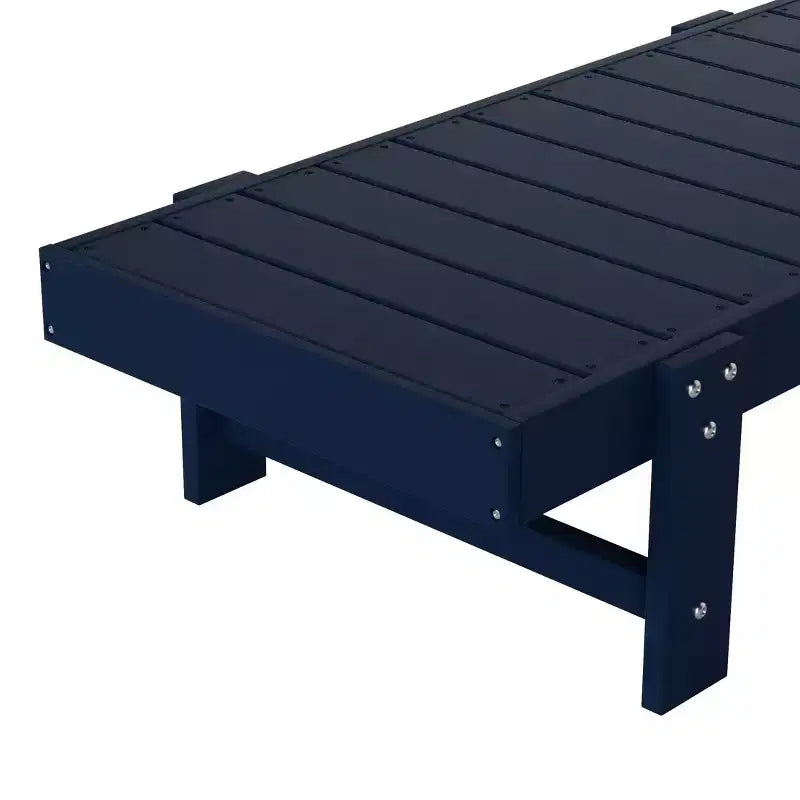 WestinTrends Ashore Chaise longue moderne inclinable avec table d'appoint, ensemble 2 pièces