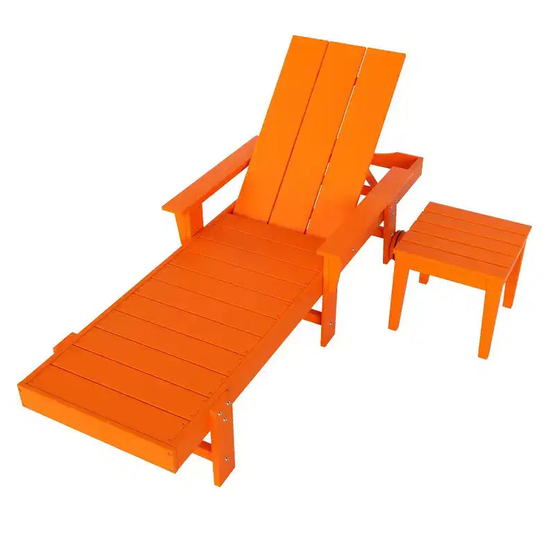 WestinTrends Ashore Chaise longue moderne inclinable avec table d'appoint, ensemble 2 pièces
