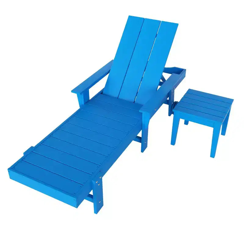 WestinTrends Ashore Chaise longue moderne inclinable avec table d'appoint, ensemble 2 pièces